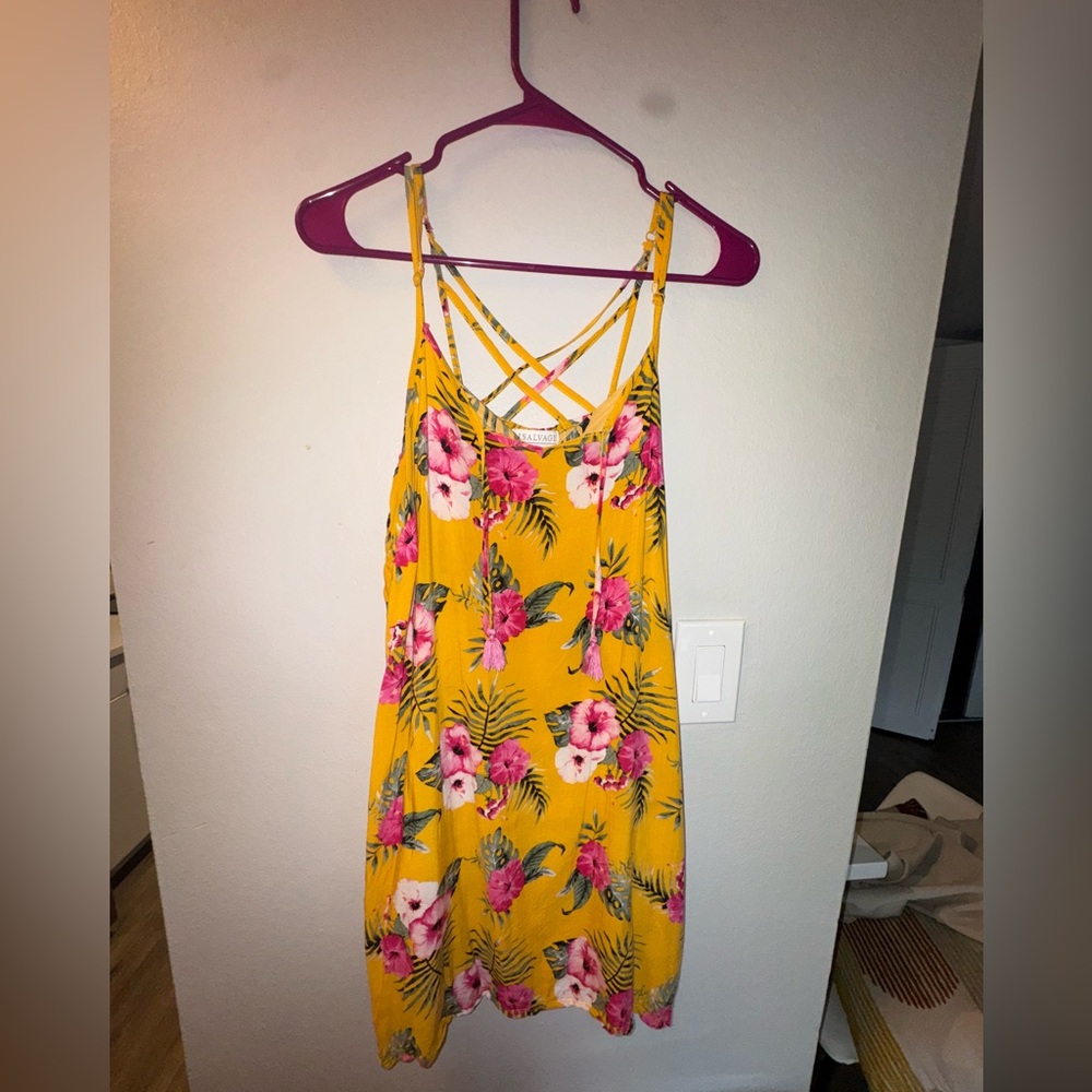 Floral Yellow Sundress
